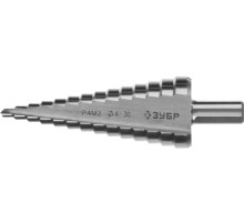 ЗУБР 4-30 мм, 14 ступеней, сталь Р4М2, ступенчатое сверло (29665-4-30-14)