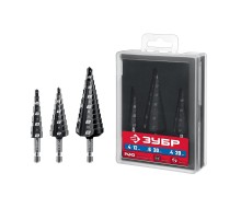 ЗУБР 3 шт., 4-30мм, набор сверл ступенчатых(29665-4-30-H3)