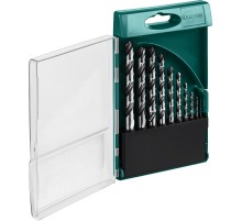 KRAFTOOL HSS-G, 10 шт, (1-10 мм), сталь P6M5, набор сверл по металлу (29651-H10)