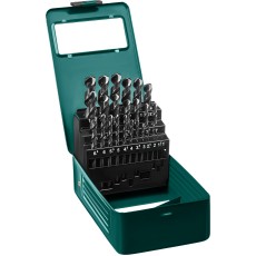 KRAFTOOL HSS-G, 25 шт, (1-13 мм), сталь P6M5, набор сверл по металлу (29651-H25)