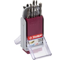 ЗУБР 10 шт, 4 - 8 мм, в супер боксе, набор комбинированных сверл (4-29704-H10-SB)