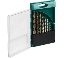 KRAFTOOL COBALT-8, 10 шт, (1-10 мм), сталь М42, HSS-Co(8%), набор сверл по металлу (29656-H10)