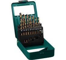 KRAFTOOL COBALT-8, 19 шт, (1-10 мм), сталь М42, HSS-Co(8%), набор сверл по металлу (29656-H19)