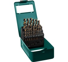 KRAFTOOL COBALT-8, 25 шт, (1-13 мм), сталь М42, HSS-Co(8%), набор сверл по металлу (29656-H25)