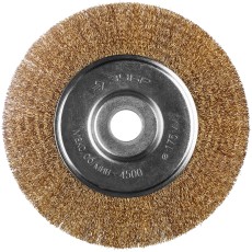 ЗУБР 175 х 22 мм, витая латунированная, проволока 0.3 мм, щетка дисковая для УШМ, Профессионал (35187-175)