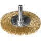ЗУБР 63 мм, витая стальная латунированная проволока 0.3 мм, щетка дисковая для дрели, Профессионал (3520-063)