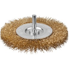 ЗУБР 100 мм, витая стальная латунированная проволока 0.3 мм, щетка дисковая для дрели, Профессионал (3520-100)