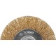 ЗУБР 100 мм, витая стальная латунированная проволока 0.3 мм, щетка дисковая для дрели, Профессионал (3520-100)