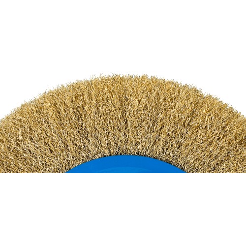 ЗУБР 125 мм, витая стальная латунированная проволока 0.3 мм, щетка дисковая для УШМ, Профессионал (35186-125)