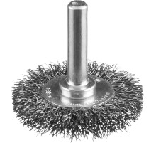 ЗУБР 38 мм, витая, стальная проволока 0.3 мм, щетка дисковая для дрели, Профессионал (35198-038)