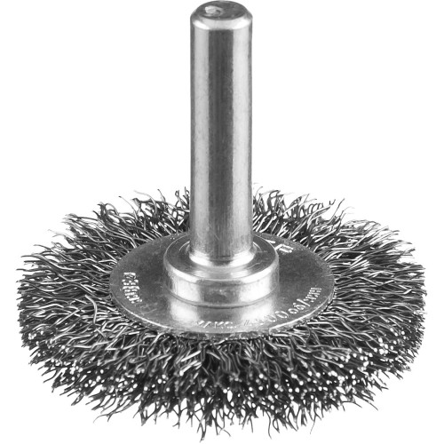 ЗУБР 38 мм, витая, стальная проволока 0.3 мм, щетка дисковая для дрели, Профессионал (35198-038)