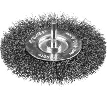 ЗУБР 100 мм, витая, стальная проволока 0.3 мм, щетка дисковая для дрели, Профессионал (35198-100)