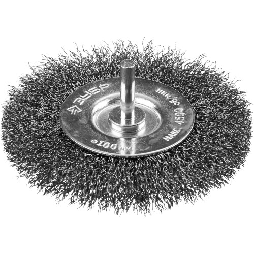 ЗУБР 100 мм, витая, стальная проволока 0.3 мм, щетка дисковая для дрели, Профессионал (35198-100)