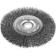 ЗУБР 125 х 12.7 мм, витая, стальная проволока 0.3 мм, дисковая щетка-крацовка для точильно-шлифовального станка, Профессионал (35185-125)