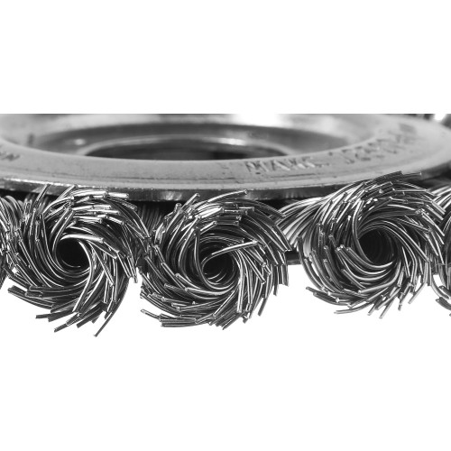 ЗУБР 100 мм, стальная проволоки 0.5 мм, щетка дисковая для УШМ, Профессионал (35190-100)