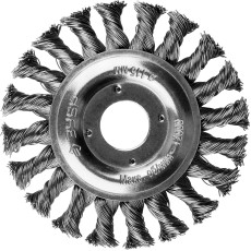 ЗУБР 115 мм, стальная проволоки 0.5 мм, щетка дисковая для УШМ, Профессионал (35190-115)