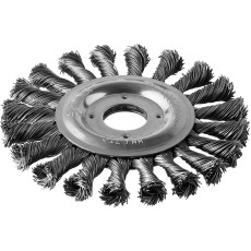 ЗУБР 125 мм, стальная проволоки 0.5 мм, щетка дисковая для УШМ, Профессионал (35190-125)