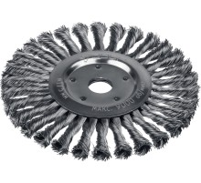 ЗУБР 175 х 22 мм, жгутированная стальная проволока 0.5 мм, щетка дисковая для УШМ, Профессионал (35190-175)