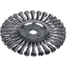 ЗУБР 175 х 22 мм, жгутированная стальная проволока 0.5 мм, щетка дисковая для УШМ, Профессионал (35190-175)