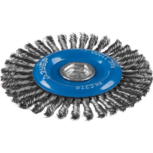 ЗУБР 125 мм, стальная проволоки 0.5 мм, щетка дисковая для УШМ, Профессионал (35192-125)