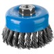 ЗУБР 100 мм, стальная проволока 0.8 мм, чашечная щетка-крацовка для УШМ, Профессионал (35277-100)
