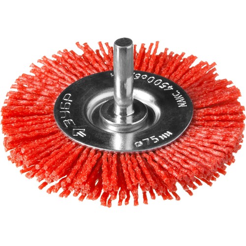 ЗУБР 75 мм, нейлоновая проволока, щетка дисковая для дрели, Профессионал (35161-075)