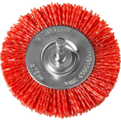 ЗУБР 75 мм, нейлоновая проволока, щетка дисковая для дрели, Профессионал (35161-075)