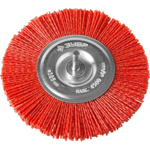ЗУБР 125 мм, нейлоновая проволока, щетка дисковая для дрели, Профессионал (35161-125)