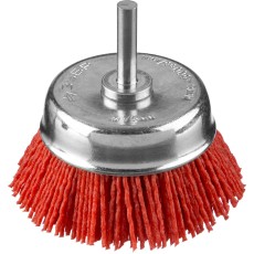 ЗУБР 75 мм, нейлоновая проволока, чашечная щетка для дрели, Профессионал (35165-075)