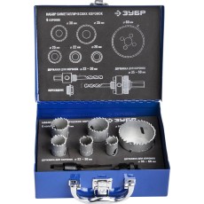 ЗУБР 6 шт, сталь Р6М5, (20,22,25,30.35,60), набор биметаллических коронок (29531-H6-1)