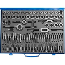 ЗУБР 110 предметов, сталь Р6М5, набор метчиков и плашек, Профессионал (28110-H110)