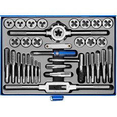 ЗУБР 35 предметов, сталь Р6М5, набор метчиков и плашек, Профессионал (28110-H35)