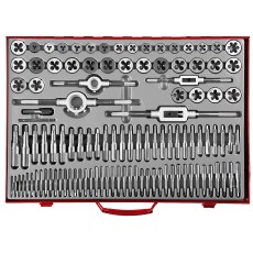 ЗУБР 110 предм., сталь 9ХС, набор метчиков и плашек (28119-H110)