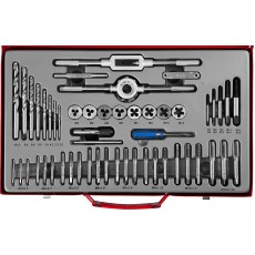 ЗУБР 52 предм., сталь 9ХС, набор метчиков и плашек (28130-H52)