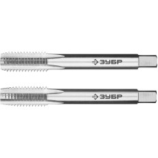 ЗУБР М10 x 1.5 мм, сталь Р6М5, комплект машинно-ручных метчиков, Профессионал (4-28007-10-1.5-H2)