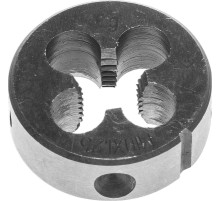 ЗУБР М10 x 1.25 мм сталь 9ХС, плашка круглая ручная (4-28022-10-1.25)