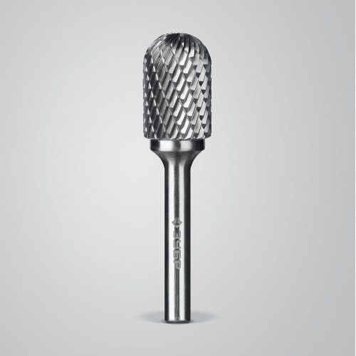 ЗУБР 16х25 мм, тип C (цилиндр со сферическим концом), хв-к 6 мм, твердосплавная борфреза, ПРОФЕССИОНАЛ (28802-16-25)