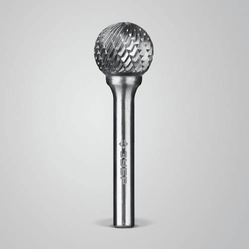 ЗУБР 16х14 мм, тип D (сфера), хв-к 6 мм, твердосплавная борфреза, ПРОФЕССИОНАЛ (28803-16-14)