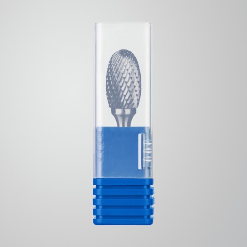 ЗУБР 16х25 мм, тип E (овал, радиус 6.5 мм), хв-к 6 мм, твердосплавная борфреза, ПРОФЕССИОНАЛ (28804-16-25)