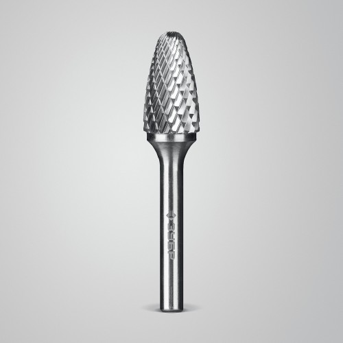 ЗУБР 14х25 мм, тип F (парабола с закругленным углом, радиус 3.5 мм), хв-к 6 мм, твердосплавная борфреза, ПРОФЕССИОНАЛ (28805-14-25)