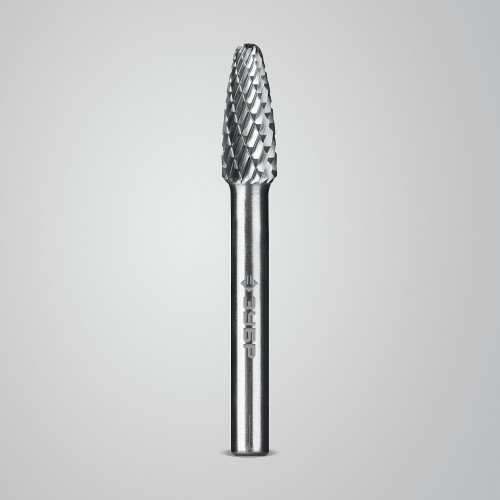 ЗУБР 8х20 мм, тип F (парабола с закругленным углом, радиус 2.0 мм), хв-к 6 мм, твердосплавная борфреза, ПРОФЕССИОНАЛ (28805-8-20)