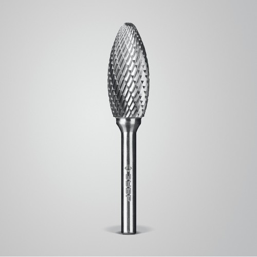 ЗУБР 16х36 мм, тип H (пламя, радиус 2.5 мм), хв-к 6 мм, твердосплавная борфреза, ПРОФЕССИОНАЛ (28807-16-36)