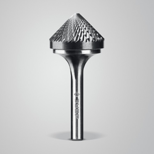 ЗУБР 25х12 мм, тип K (зенкер с вершиной 90°), хв-к 6 мм, твердосплавная борфреза, ПРОФЕССИОНАЛ (28809-25-12)