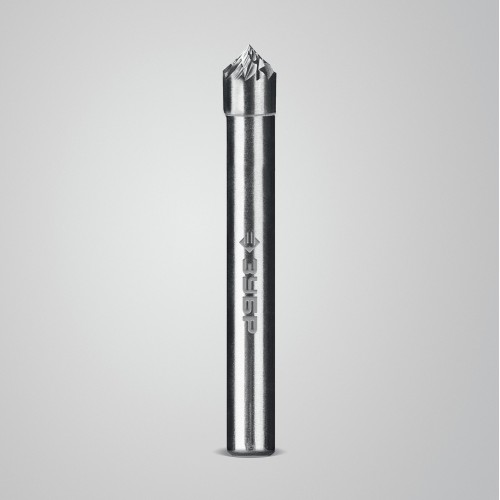 ЗУБР 6х3 мм, тип K (зенкер с вершиной 90°), хв-к 6 мм, твердосплавная борфреза, ПРОФЕССИОНАЛ (28809-6-3)