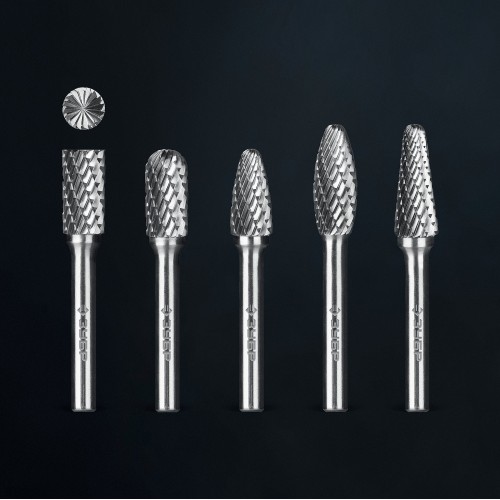 ЗУБР 5 шт набор борфрез твердосплавных, хв-к 6 мм, ПРОФЕССИОНАЛ (28815-H5)