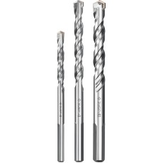 ЗУБР 3 шт: d 6-8-10 мм, трехгранный хвостовик, набор сверл по бетону усиленные, Профессионал (2916-H3)