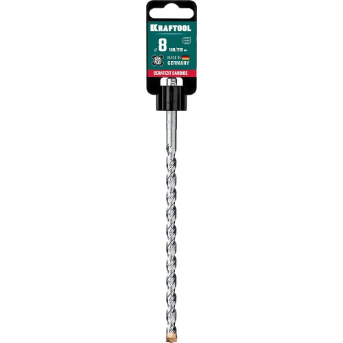 KRAFTOOL Cerazit Carbide, 8 х 210 мм, SDS-plus бур (29320-210-08)
