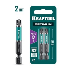 KRAFTOOL OPTIMUM PZ/FL 1, 50 мм, 2 шт, биты (261241-1-50-2)