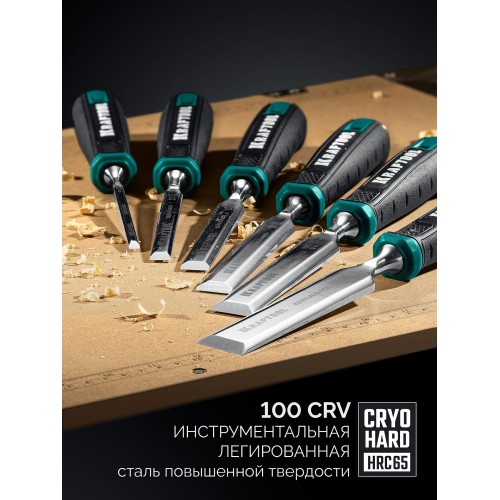 KRAFTOOL GRAND стамеска-долото с двухкомпонентной рукояткой, 16 мм