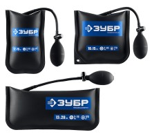 ЗУБР ПНЕВМОПОДУШКА набор 3шт: 12х19, 16х15, 13х28 см, 170кг, в чехле, универсальный пневмоклин/ монтажная подушка/ пневмодомкрат (37556-H3)